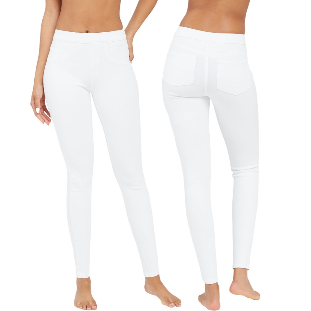 Spanx White Skinny Jeans, Medium